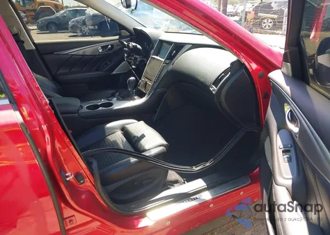 2017 Infiniti Q50 3.0T Red Sport 400 from USA, damaged, VIN JN1FV7AP5HM851251